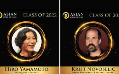 Yamamoto and Novoselic Inducted into the Asian Hall of Fame Class of 2022