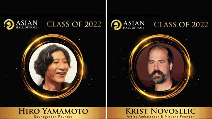 Yamamoto and Novoselic Inducted into the Asian Hall of Fame Class of 2022
