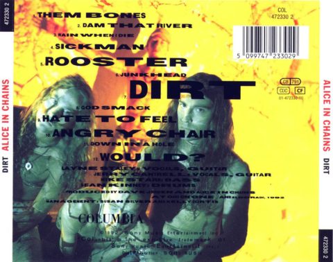 ALICE IN CHAINS: DIRT Second Studio Album (1992)