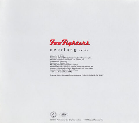 FOO FIGHTERS: EVERLONG Single Album (1997)