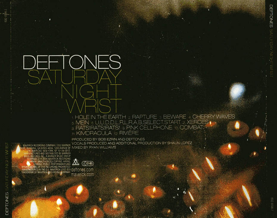 Deftones - Saturday Night Wrist [Explicit Content] New CD - 2006 Maverick