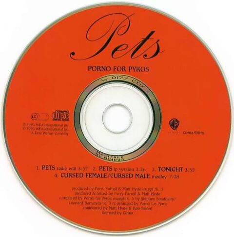 PORNO FOR PYROS: PETS Single Album (1993)