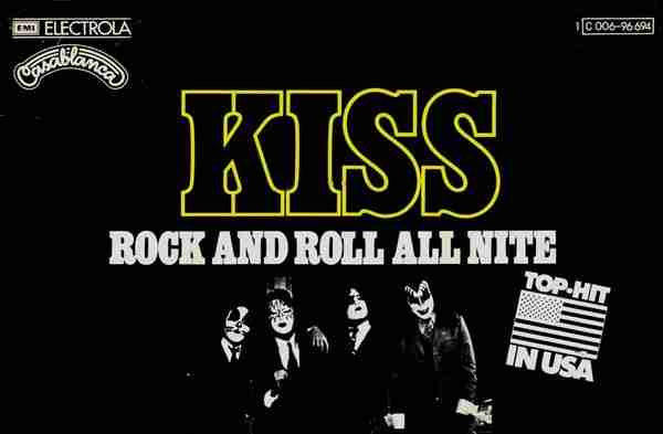 KISS: ROCK AND ROLL ALL NITE Single Album (1975)